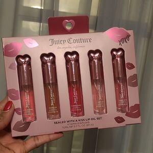 Juicy Couture Sealed With A Kiss Lip Oil Set - Infused With Vitamin E